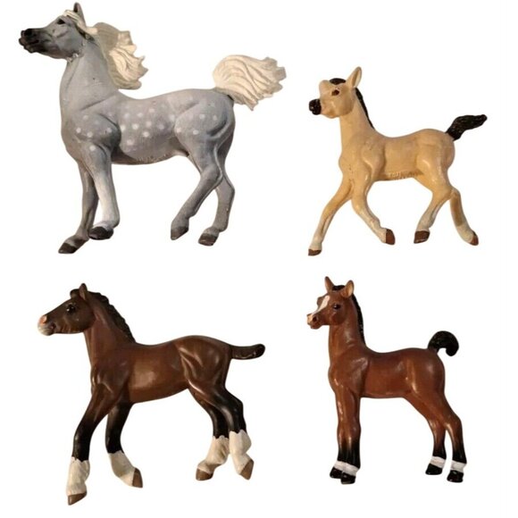 Safari Ltd Other - Safari Ltd Horse Clydesdale Foal Brown Bay Dapple Gray Dun Tan 1997 2004 Figure